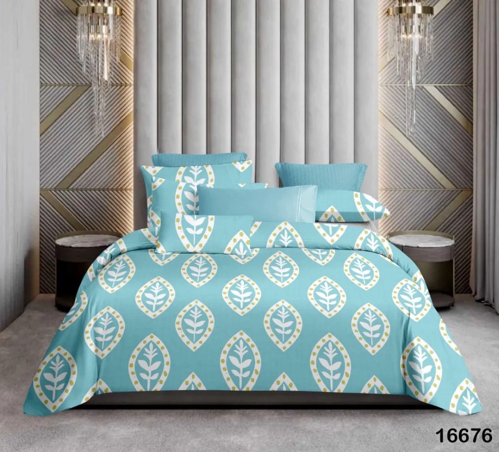 Plant Printed - Gardenia Double Bed Printed Cotton Bedsheet