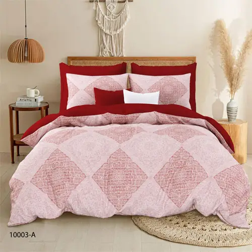 Square - Karens Double Bed Printed Cotton Bedsheet