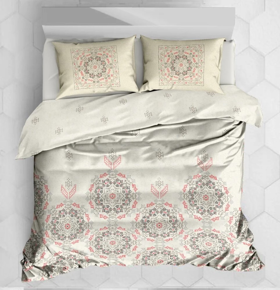 Quartet - Vegas Double Bed Printed Cotton Bedsheet