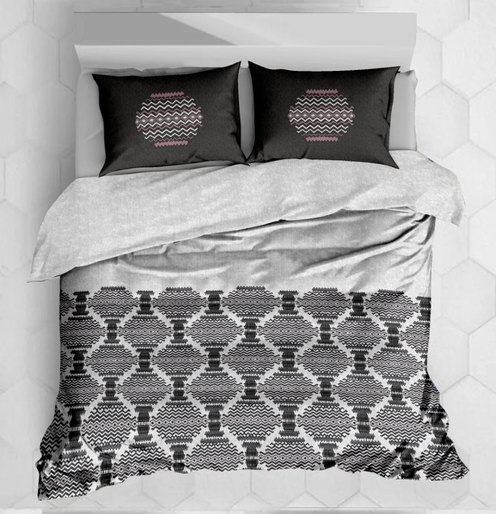 Wave - Karens Double Bed Printed Cotton Bedsheet