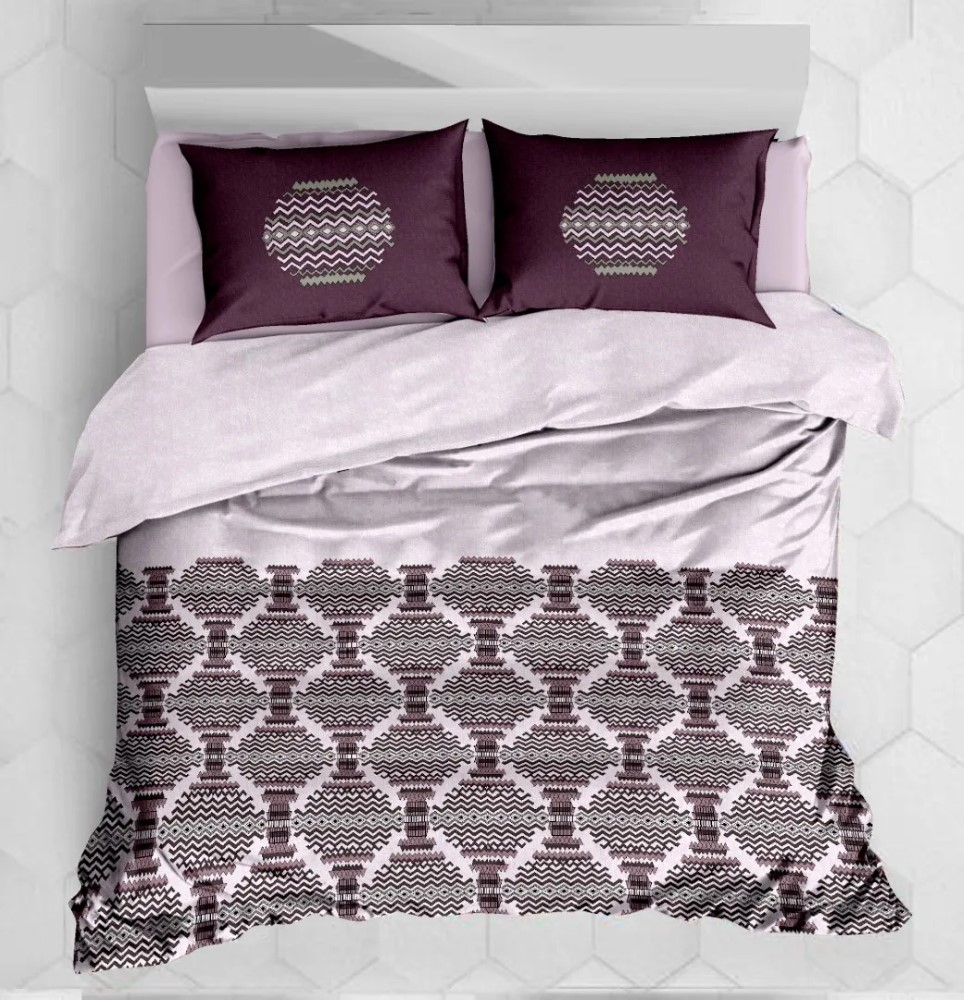 Wave - Vegas Double Bed Printed Cotton Bedsheet
