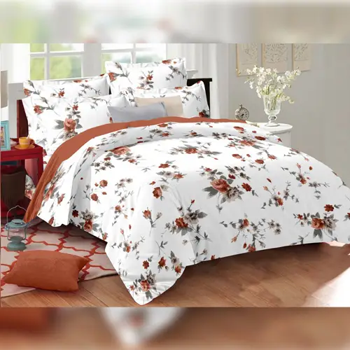 Floral - Venus Double Bed Printed Cotton Bedsheet
