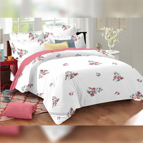 Orchid - Venus Double Bed Printed Cotton Bedsheet