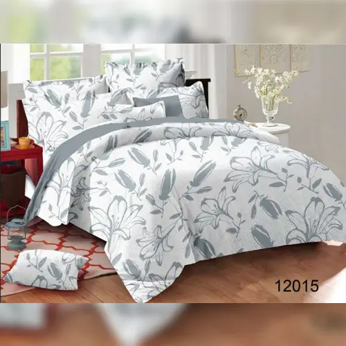 Floral - Victory Double Bed Printed Cotton Bedsheet