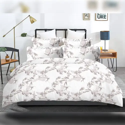 Floral - Vintage Double Bed Printed Cotton Bedsheet