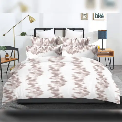 Wavy - Vintage Double Bed Printed Cotton Bedsheet