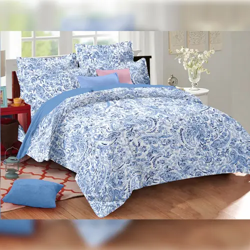 Traditional - Vision Double Bed Printed Cotton Bedsheet
