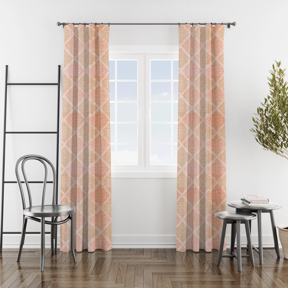 Jacquard Patterned With Grommet Curtain Fabrics