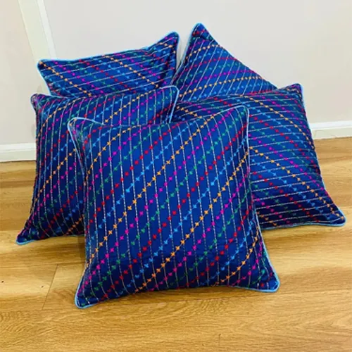 Blue Cotton Cushions