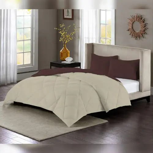 Plain Comforter Brown and Sandle